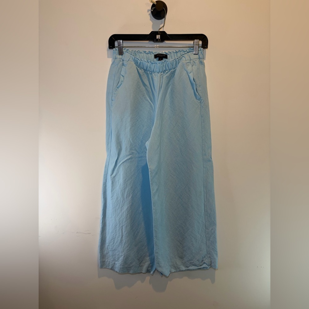 Ann Taylor Petite Sky Blue Elastic Waist Pants